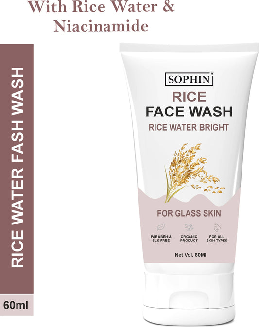 Sophin Rice Skin Whitening Cream & Facewash  - M
