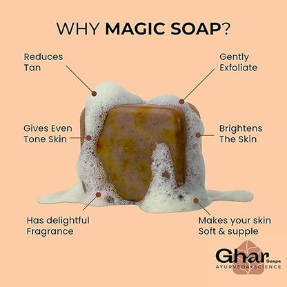 GHAR SOAPS MAGIC SOAP 100 GM  -  M
