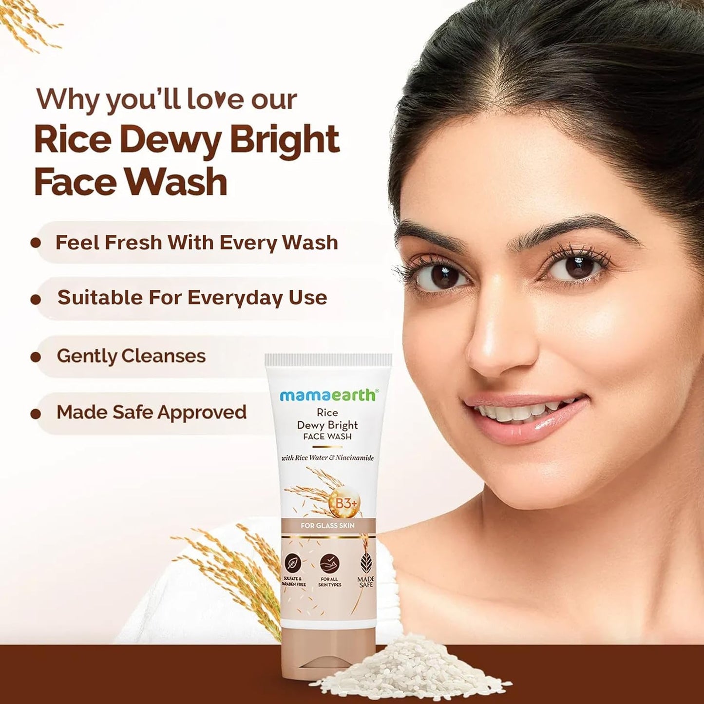 Mamaearth Rice Face Wash - M